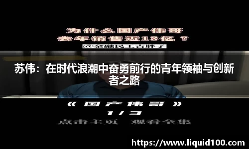 苏伟：在时代浪潮中奋勇前行的青年领袖与创新者之路